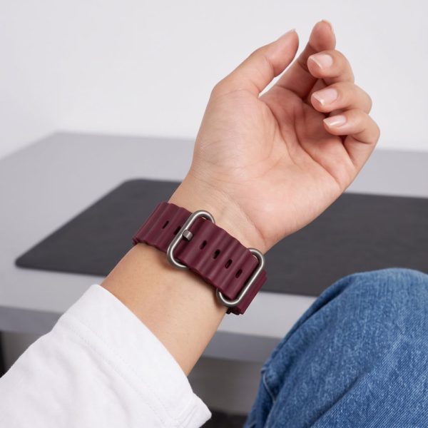 Λουράκι Apple Watch 44/45/46/49mm Tech-Protect IconBand Pro Deep Burgundy - Image 6