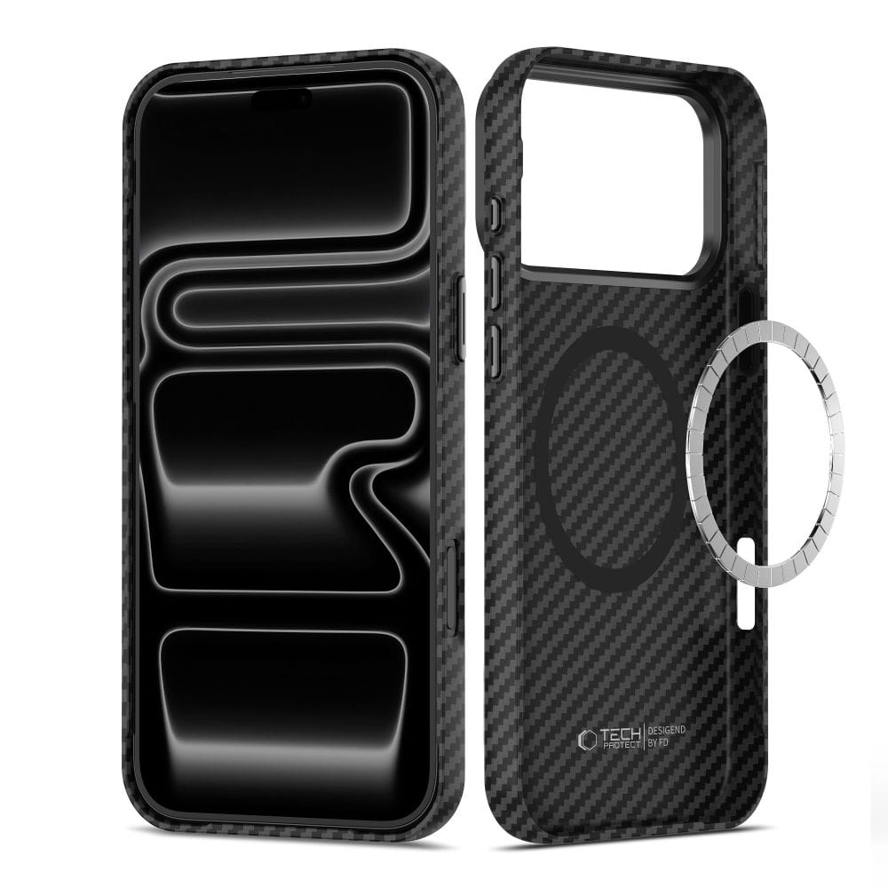 Θήκη iPhone 18 Pro Max / 17 Pro Max Tech-Protect Ion Carbon MagSafe Black/Silver - Image 2