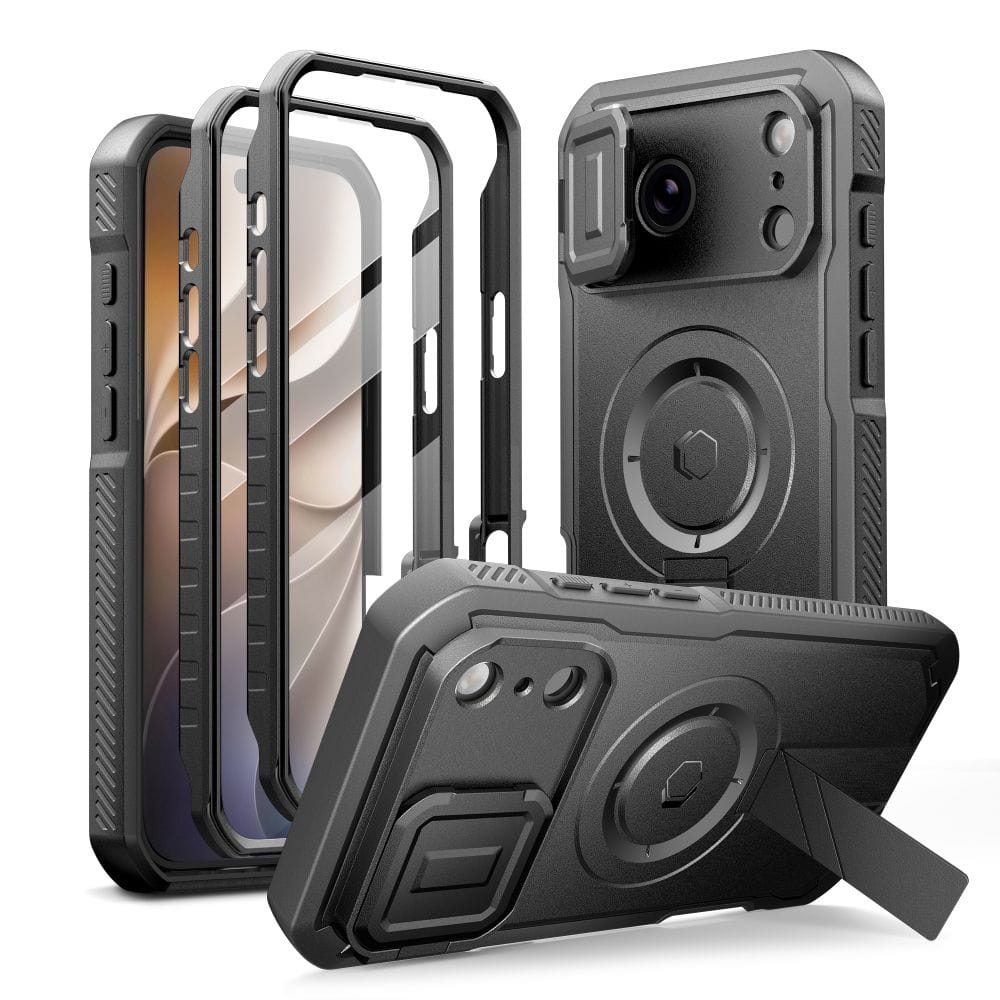 Θήκη iPhone 17 Pro Max / 18 Pro Max Tech-Protect Kevlar MagSafe 2-Set Black