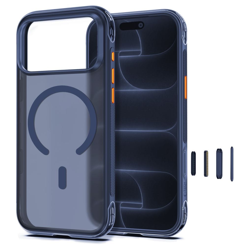 Θήκη iPhone 18 Pro Max / 17 Pro Max Tech-Protect MagAir MagSafe CC Matte Deep Blue - Image 2