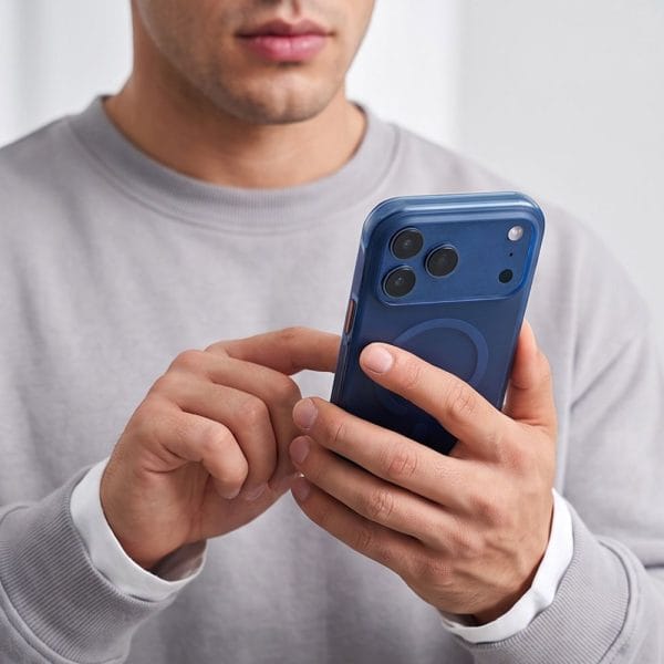 Θήκη iPhone 18 Pro Max / 17 Pro Max Tech-Protect MagAir MagSafe CC Matte Deep Blue - Image 10