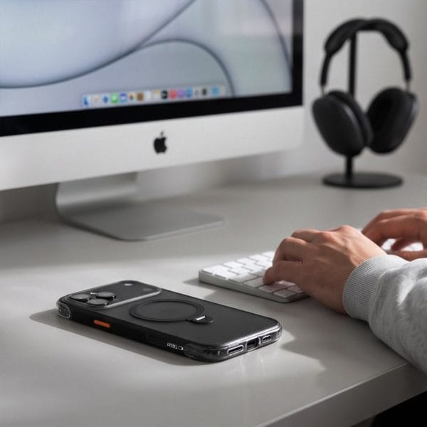 Tech-Protect Magair Stand Magsafe Cc iPhone 17 Pro / 18 Pro Matte Black - Image 11