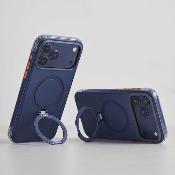 Tech-Protect Magair Stand Magsafe Cc iPhone 17 Pro / 18 Pro Matte Deep Blue - Image 7