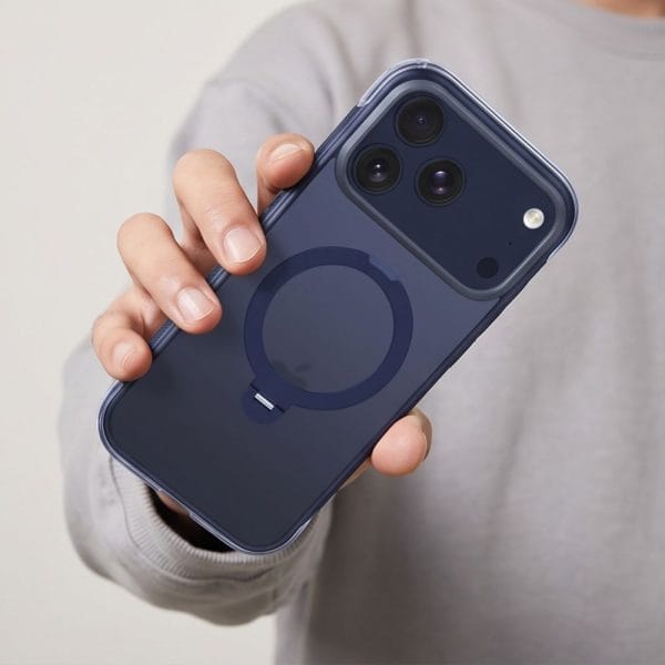 Tech-Protect Magair Stand Magsafe Cc iPhone 17 Pro / 18 Pro Matte Deep Blue - Image 9