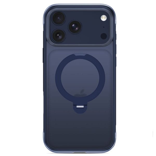Θήκη iPhone 18 Pro Max / 17 Pro Max Tech-Protect MagAir Stand MagSafe CC Matte Deep Blue - Image 4