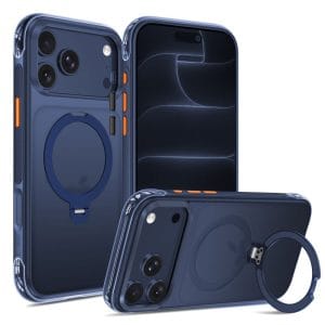 Θήκη iPhone 18 Pro Max / 17 Pro Max Tech-Protect MagAir Stand MagSafe CC Matte Deep Blue