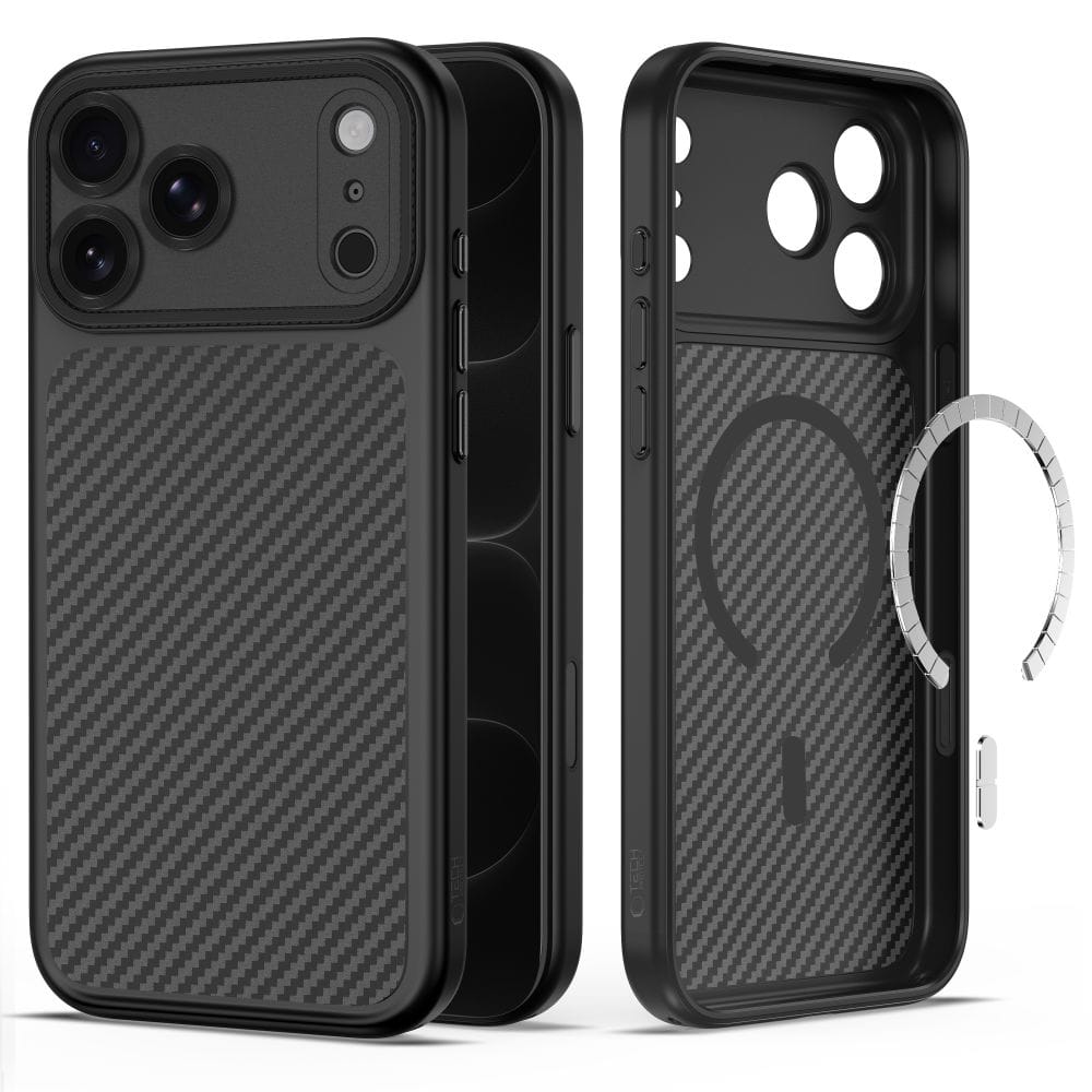Θήκη iPhone 18 Pro / 17 Pro Tech-Protect MagCam MagSafe Carbon Black - Image 2