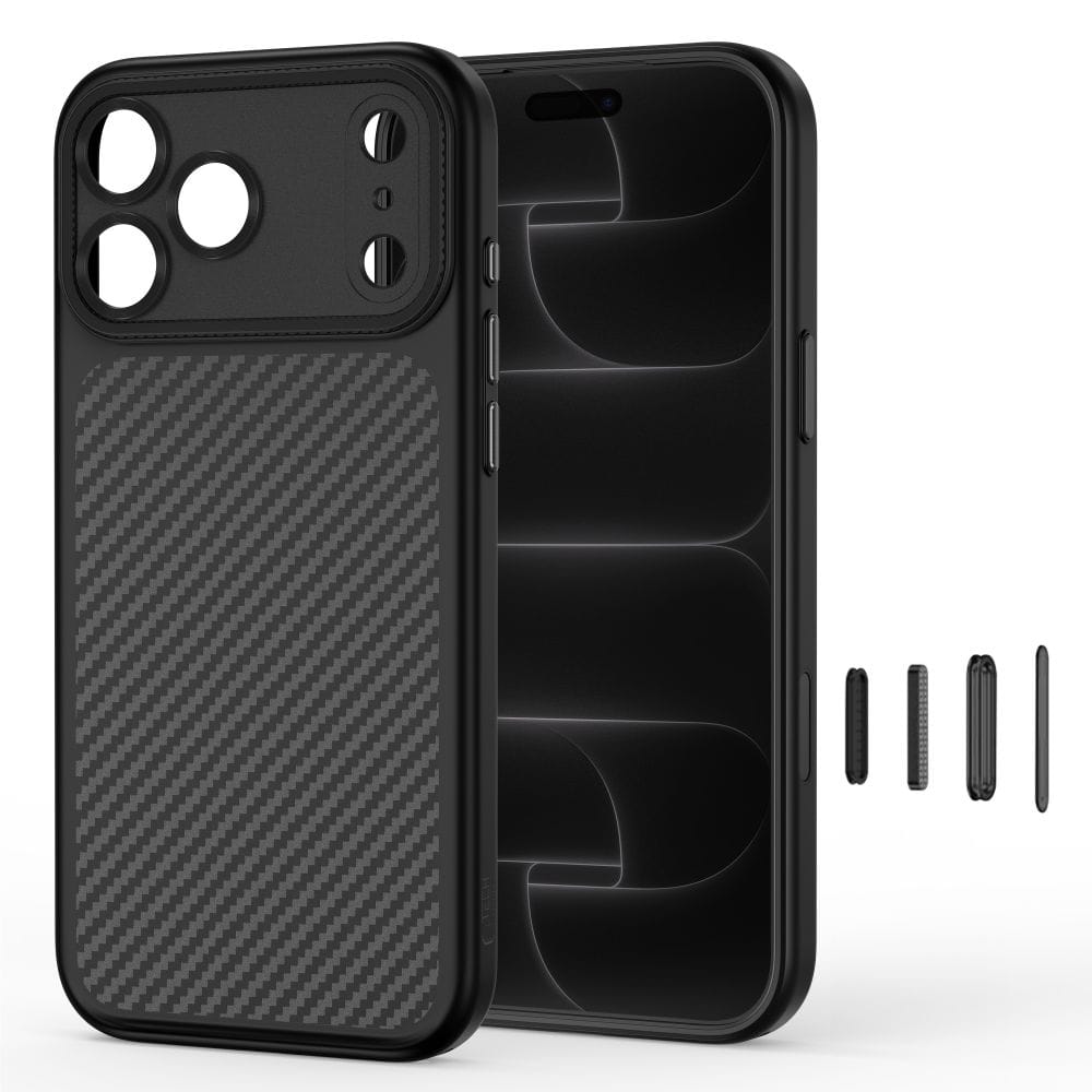 Θήκη iPhone 18 Pro / 17 Pro Tech-Protect MagCam MagSafe Carbon Black - Image 3