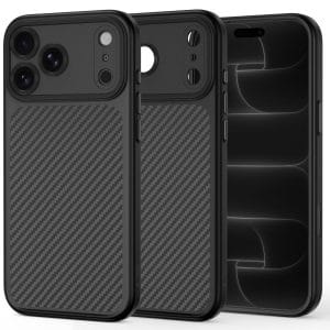 Θήκη iPhone 18 Pro / 17 Pro Tech-Protect MagCam MagSafe Carbon Black