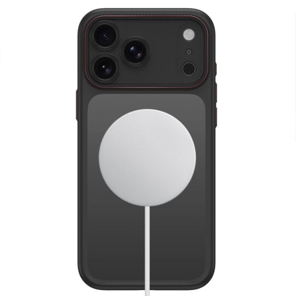 Θήκη iPhone 18 Pro / 17 Pro Tech-Protect MagCam MagSafe Matte Black/Red - Image 4