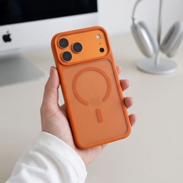 Θήκη iPhone 18 Pro / 17 Pro Tech-Protect MagMat MagSafe CC Matte Cosmic Orange - Image 8