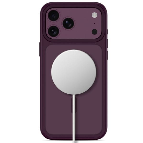 Θήκη iPhone 18 Pro / 17 Pro Tech-Protect MagMat MagSafe CC Matte Dark Cherry - Image 4