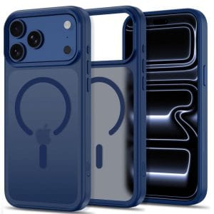 Θήκη iPhone 18 Pro 17 Pro Tech-Protect MagMat MagSafe CC Matte Deep Blue