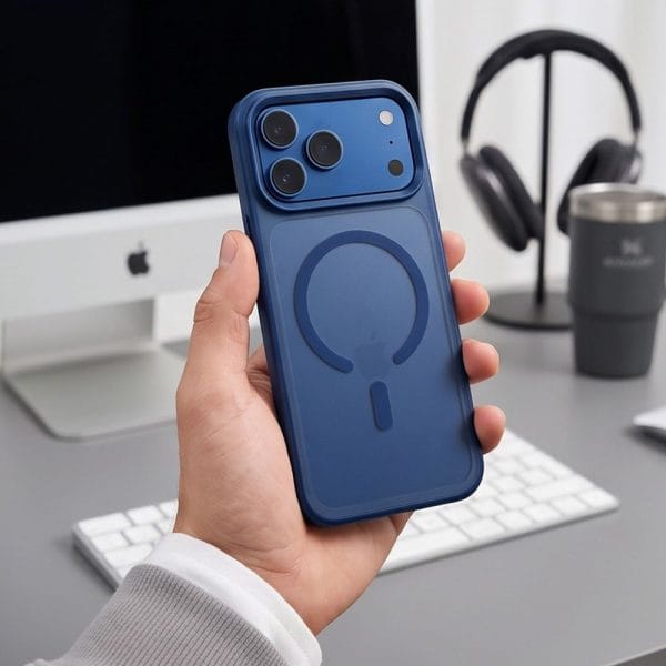 Θήκη iPhone 18 Pro / 17 Pro Tech-Protect MagMat MagSafe CC Matte Deep Blue - Image 5