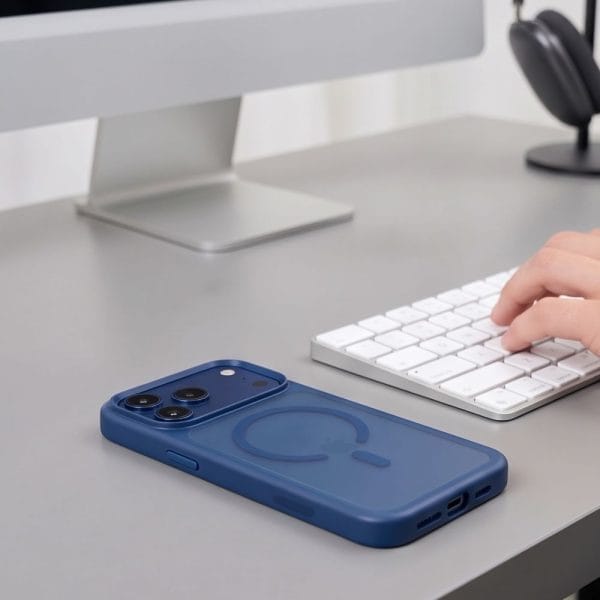 Θήκη iPhone 18 Pro / 17 Pro Tech-Protect MagMat MagSafe CC Matte Deep Blue - Image 7