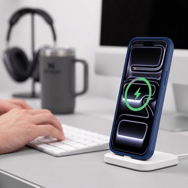 Θήκη iPhone 18 Pro / 17 Pro Tech-Protect MagMat MagSafe CC Matte Deep Blue - Image 9
