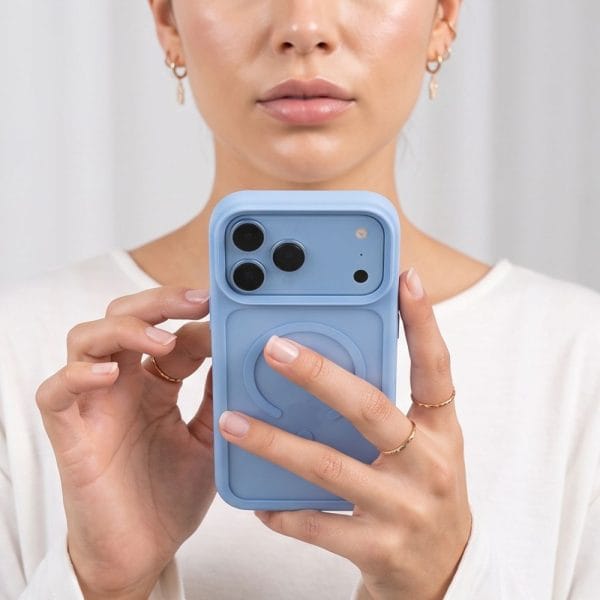Θήκη iPhone 18 Pro / 17 Pro Tech-Protect MagMat MagSafe CC Matte Light Blue - Image 6