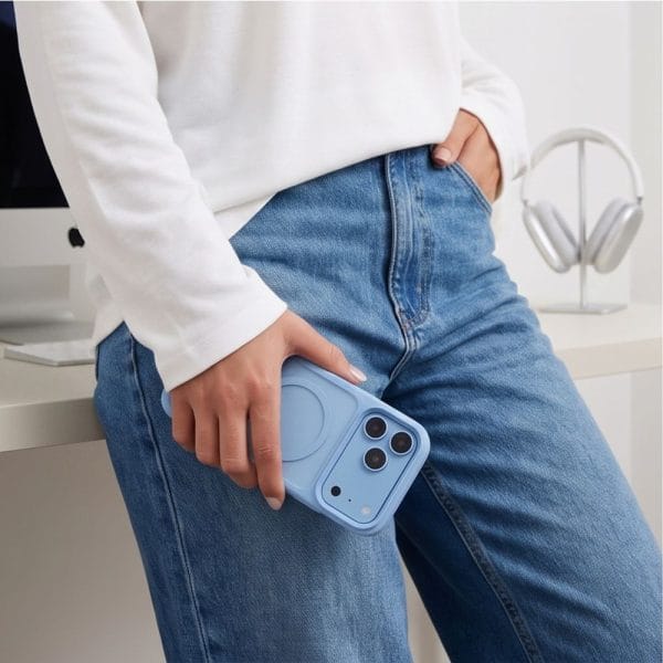 Θήκη iPhone 18 Pro / 17 Pro Tech-Protect MagMat MagSafe CC Matte Light Blue - Image 7