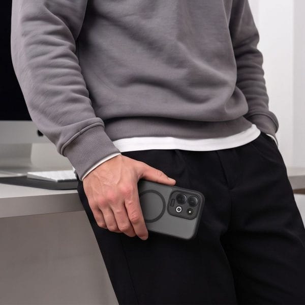 Θήκη Xiaomi Redmi 17 4G / 5G Tech-Protect MagMat MagSafe Matte Black - Image 8