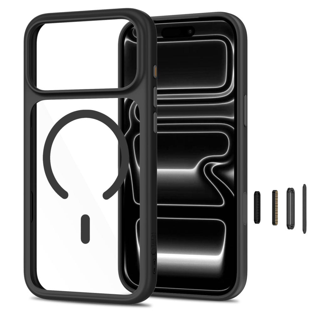 Θήκη iPhone 18 Pro / 17 Pro Tech-Protect MagOne MagSafe CC + Glass 2-Pack Black/Clear - Image 2