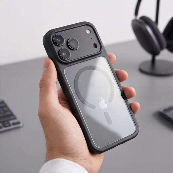 Θήκη iPhone 18 Pro Max / 17 Pro Max Tech-Protect MagOne MagSafe CC + Glass 2-Pack Black/Clear - Image 9