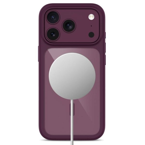 Θήκη iPhone 18 Pro Max / 17 Pro Max Tech-Protect MagOne MagSafe CC + Glass 2-Pack Dark Cherry/Clear - Image 5