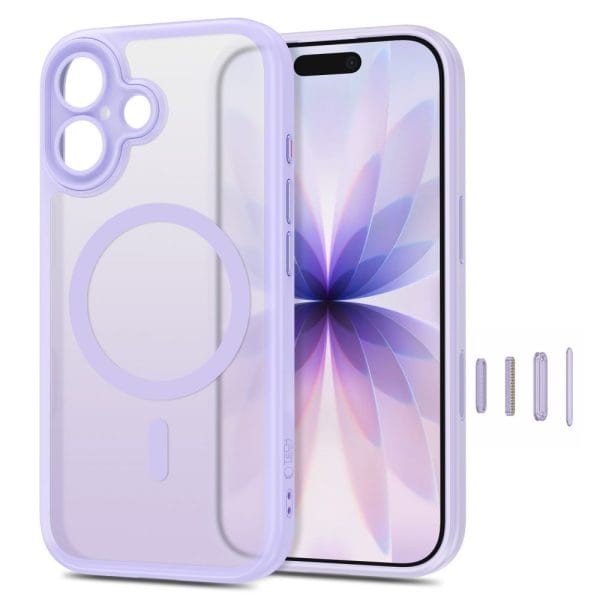 Θήκη iPhone 17 Tech-Protect MagPeak MagSafe CC Matte Lavender - Image 4