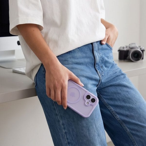 Θήκη iPhone 17 Tech-Protect MagPeak MagSafe CC Matte Lavender - Image 9