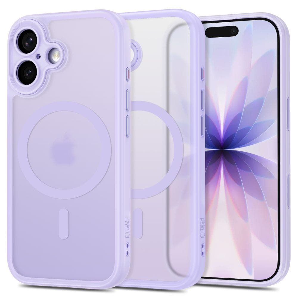 Θήκη iPhone 17 Tech-Protect MagPeak MagSafe CC Matte Lavender