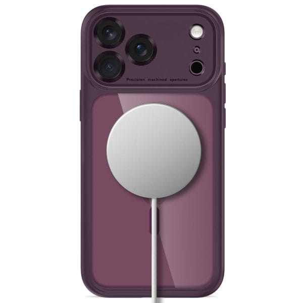 Θήκη iPhone 17 Pro / 18 Pro Tech-Protect MagPeak MagSafe CC Dark Cherry/Clear - Image 4