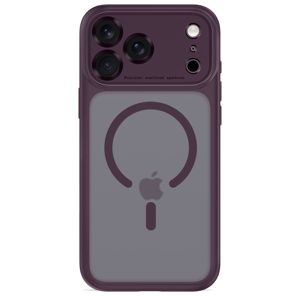 Θήκη iPhone 17 Pro / 18 Pro Tech-Protect MagPeak MagSafe CC Matte Dark Cherry - Image 3