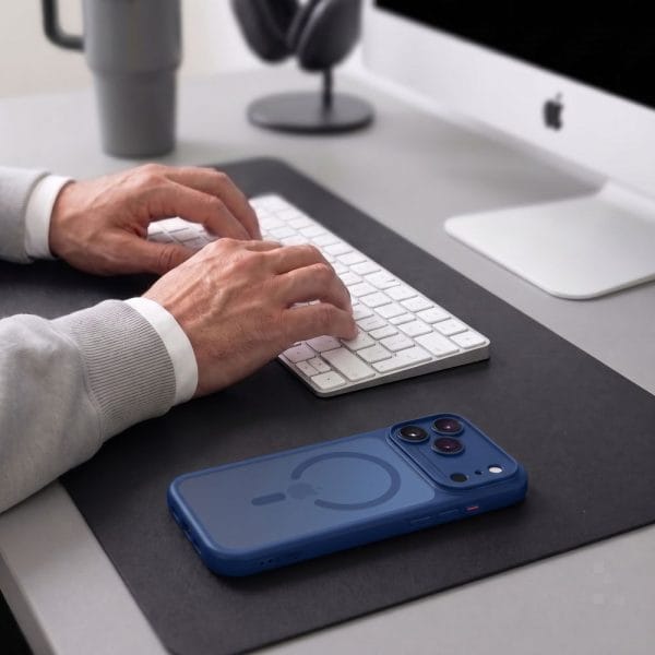 Θήκη iPhone 17 Pro / 18 Pro Tech-Protect MagPeak MagSafe CC Matte Deep Blue - Image 7