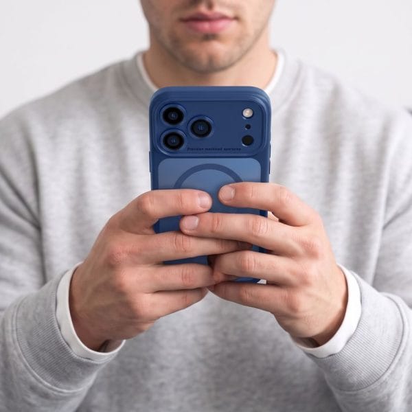 Θήκη iPhone 17 Pro / 18 Pro Tech-Protect MagPeak MagSafe CC Matte Deep Blue - Image 8