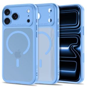 Θήκη iPhone 17 Pro / 18 Pro Tech-Protect MagPeak MagSafe CC Matte Light Blue
