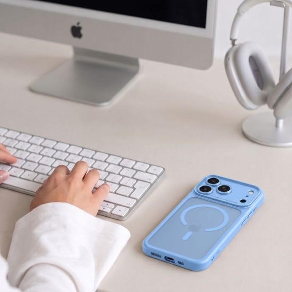 Θήκη iPhone 17 Pro / 18 Pro Tech-Protect MagPeak MagSafe CC Matte Light Blue - Image 6