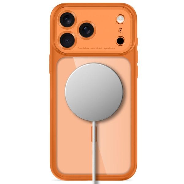 Θήκη iPhone 17 Pro Max / 18 Pro Max Tech-Protect MagPeak MagSafe CC Cosmic Orange/Clear - Image 4