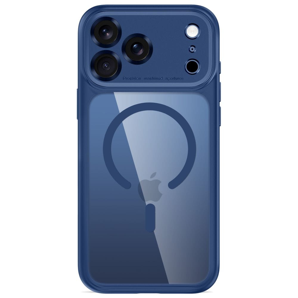 Θήκη iPhone 17 Pro Max / 18 Pro Max Tech-Protect MagPeak MagSafe CC Deep Blue/Clear - Image 3
