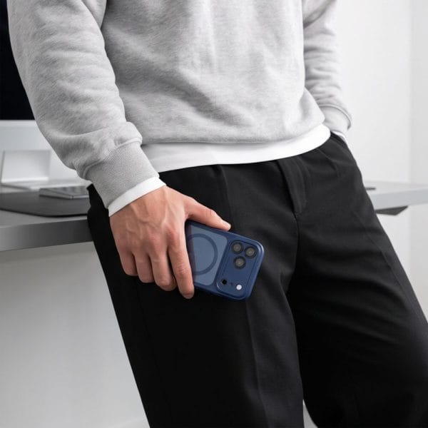 Θήκη iPhone 17 Pro Max / 18 Pro Max Tech-Protect MagPeak MagSafe CC Deep Blue/Clear - Image 7