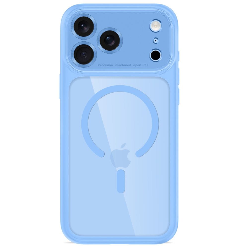 Θήκη iPhone 17 Pro Max / 18 Pro Max Tech-Protect MagPeak MagSafe CC Light Blue/Clear - Image 3