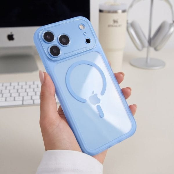 Θήκη iPhone 17 Pro Max / 18 Pro Max Tech-Protect MagPeak MagSafe CC Light Blue/Clear - Image 8