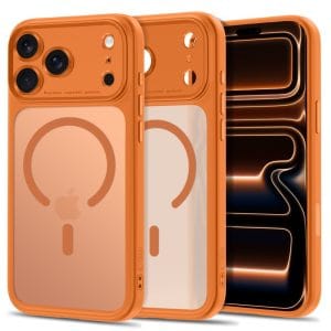 Θήκη iPhone 17 Pro Max / 18 Pro Max Tech-Protect MagPeak MagSafe CC Matte Cosmic Orange