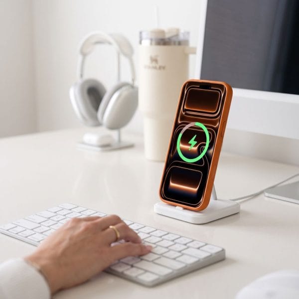 Θήκη iPhone 17 Pro Max / 18 Pro Max Tech-Protect MagPeak MagSafe CC Matte Cosmic Orange - Image 10