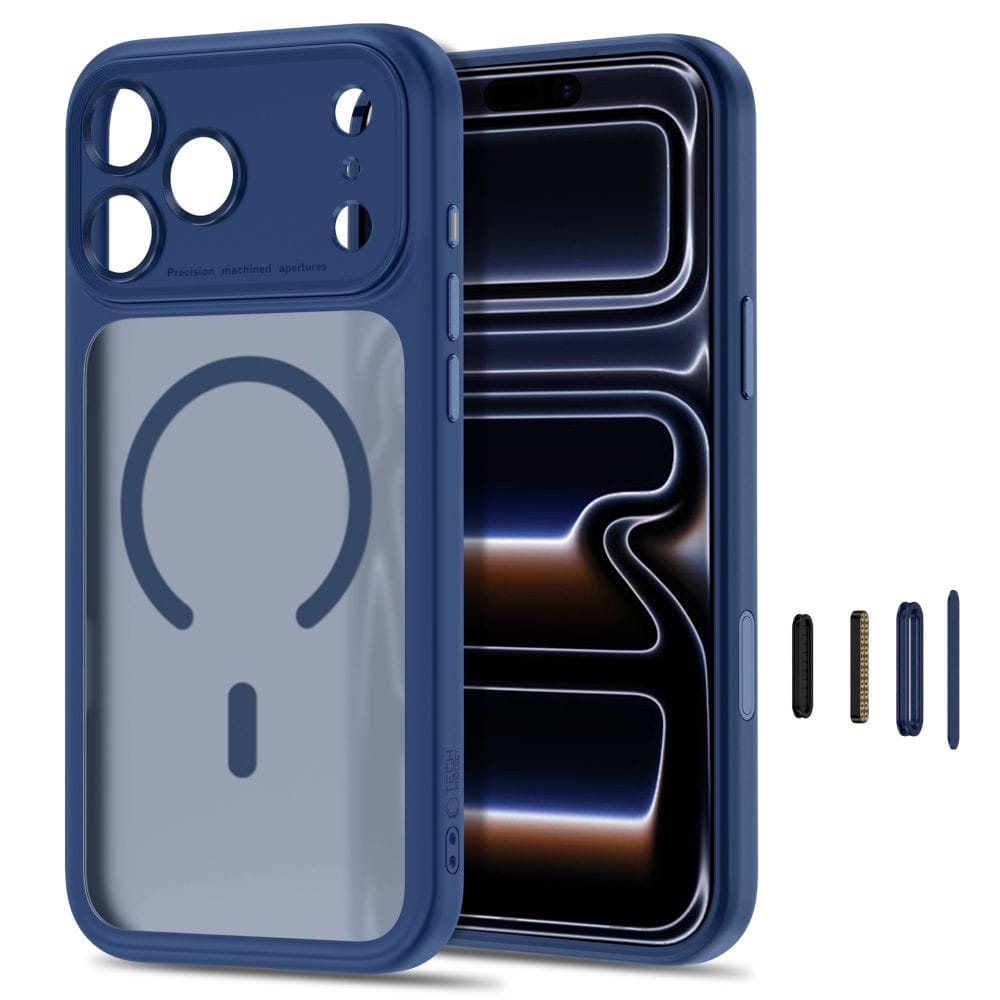 Θήκη iPhone 17 Pro Max / 18 Pro Max Tech-Protect MagPeak MagSafe CC Matte Deep Blue - Image 2