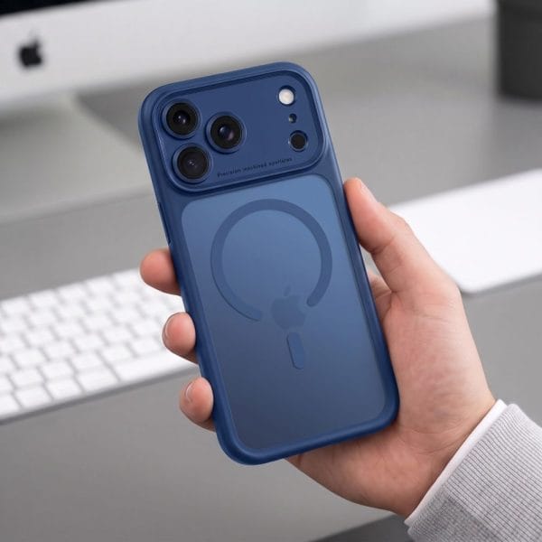 Θήκη iPhone 17 Pro Max / 18 Pro Max Tech-Protect MagPeak MagSafe CC Matte Deep Blue - Image 6