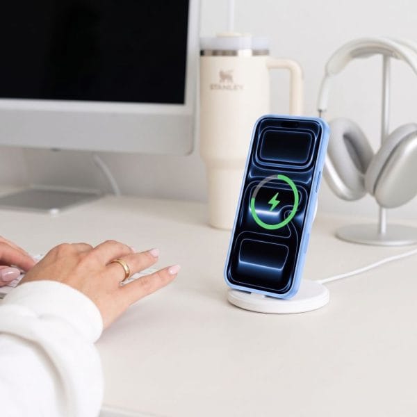 Θήκη iPhone 17 Pro Max / 18 Pro Max Tech-Protect MagPeak MagSafe CC Matte Light Blue - Image 9