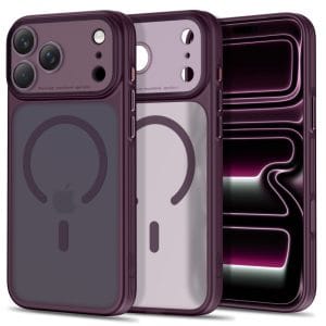 Θήκη iPhone 17 Pro / 18 Pro Tech-Protect MagPrime MagSafe CC Matte Dark Cherry