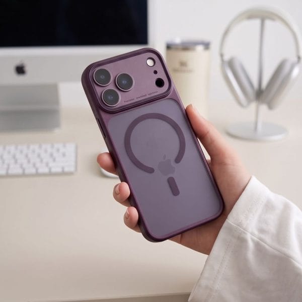 Θήκη iPhone 17 Pro / 18 Pro Tech-Protect MagPrime MagSafe CC Matte Dark Cherry - Image 6