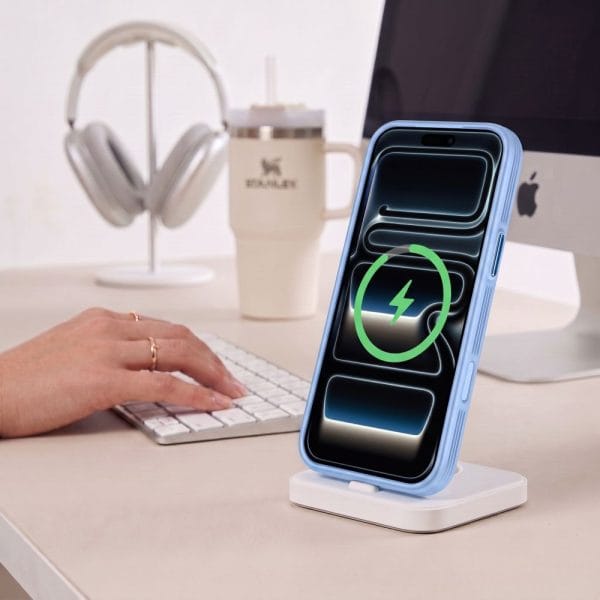Θήκη iPhone 17 Pro Max / 18 Pro Max Tech-Protect MagPrime MagSafe CC Matte Light Blue - Image 5