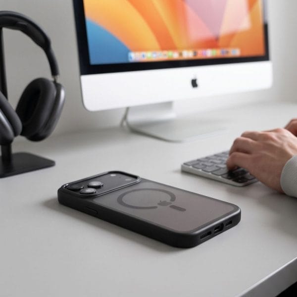 Θήκη iPhone 18 Pro Max / 17 Pro Max Tech-Protect MagStand MagSafe CC Matte Black - Image 9