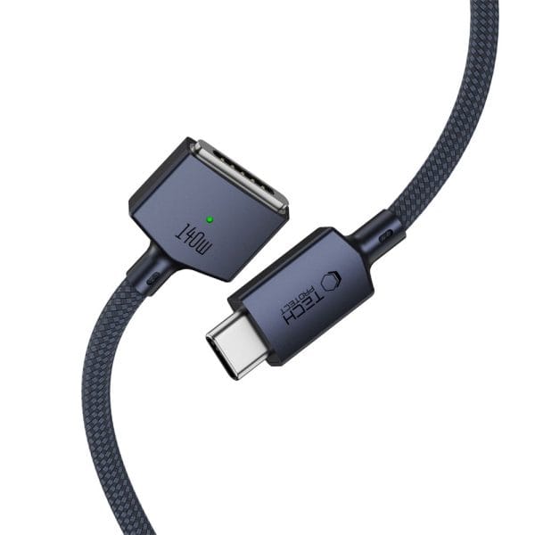 Καλώδιο Φόρτισης MacBook USB-C σε MagSafe 3 140W 3m Tech-Protect MMC01 UltraBoost Midnight Blue - Image 4